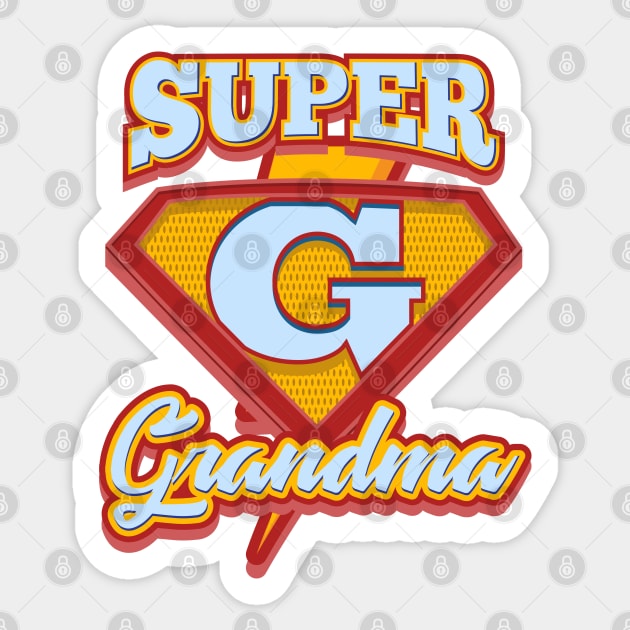 GRANDMA: Super Grandma Sticker by woormle